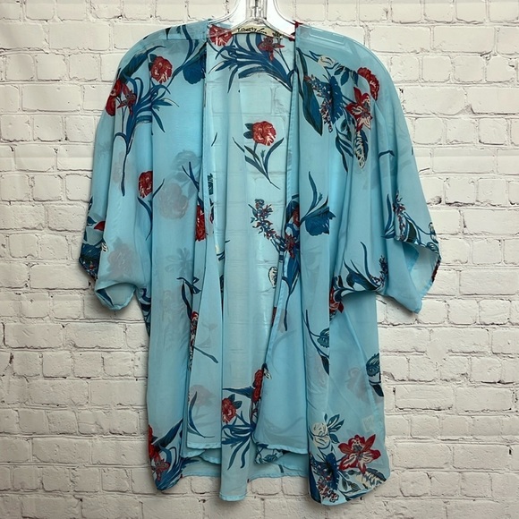 Liberty Love Tops - Liberty Love Short Floral Kimono